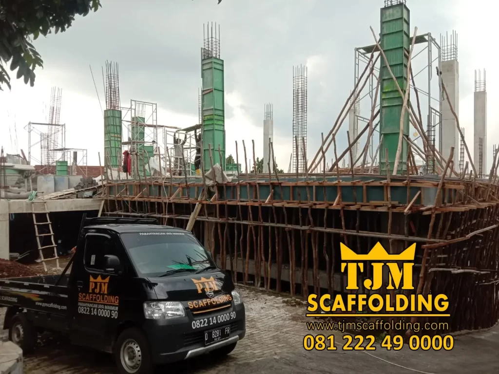 proyek sewa scaffolding TJM Scaffolding di daerah cibubur